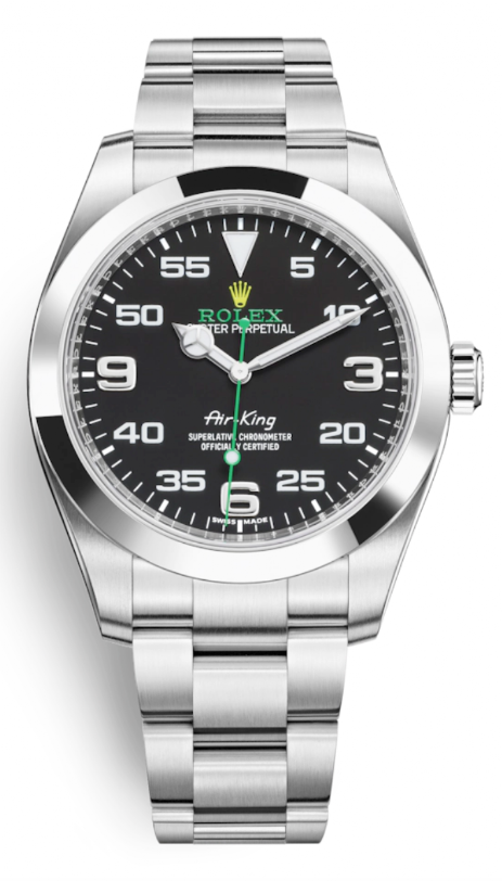 ROLEX AIR KING 40 ACCIAIO NERO