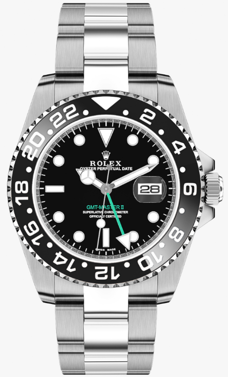 ROLEX GMT 40 ACCIAIO NERO