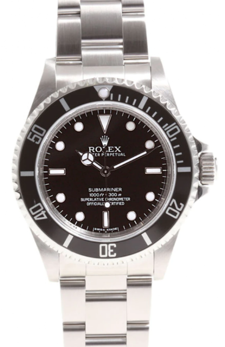 ROLEX SUBMARINER NO DATA 40 ACCIAIO NERO